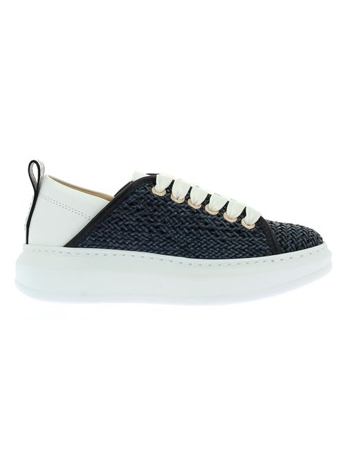 Wembley sneakers da donna in raffia blu ALEXANDER SMITH | E2D16LWTX